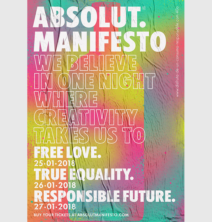 Absolut Manifesto, Pura Creatividad de Fiesta