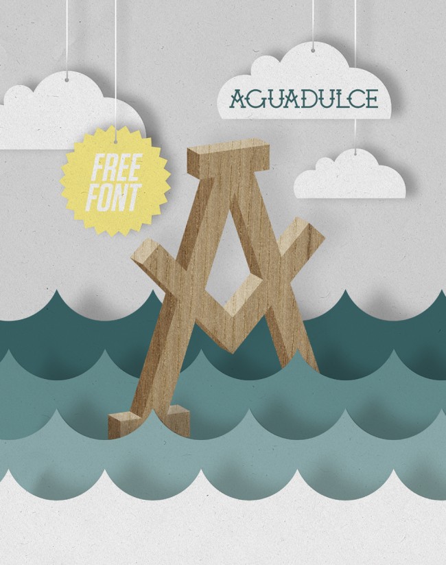 aguadulce_hires AGUADULCE FREE FONT