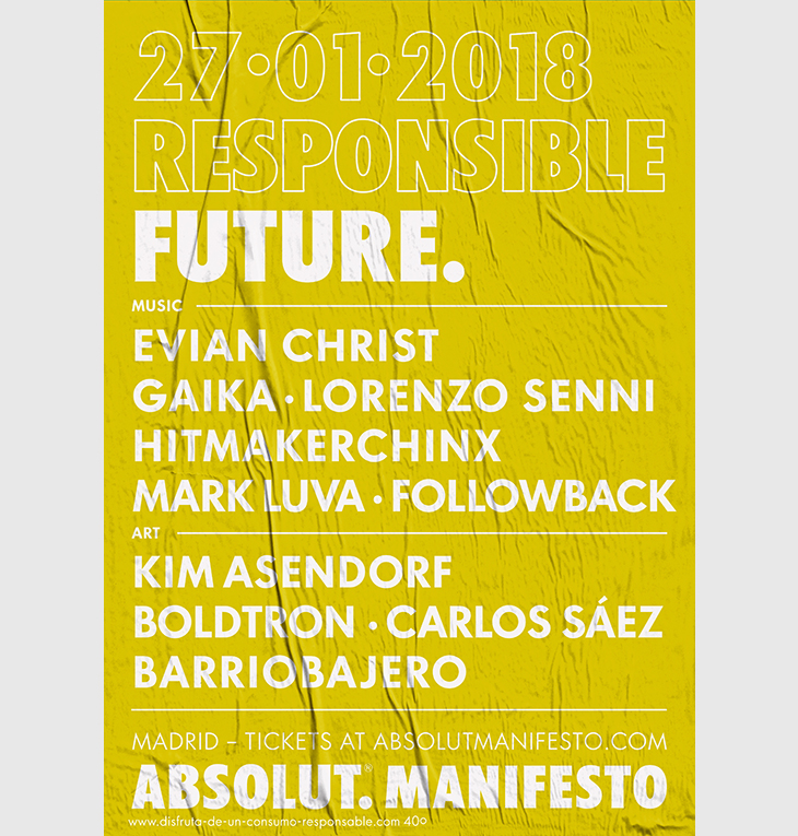 Barriobajero profetiza el futuro en Absolut Manifesto