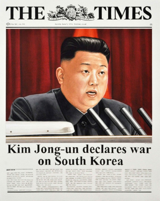 pintura de portada de The Times