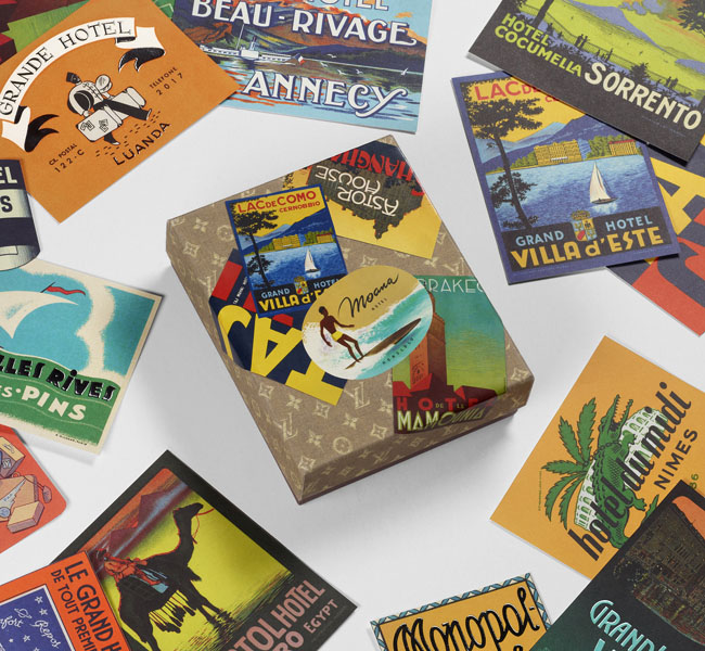 set-hotel-labels DE VIAJE CON LOUIS VUITTON