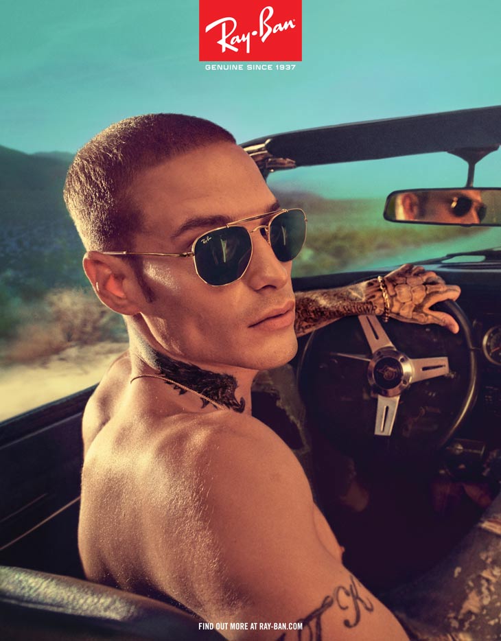 ray ban hexagonal hombre